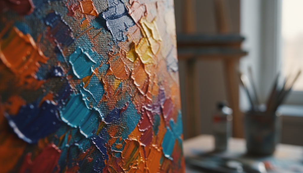 Painting Genres for Beginners: Find Your Perfect Style in 2026 3 wet oil paint blending on canvas.jpg 1