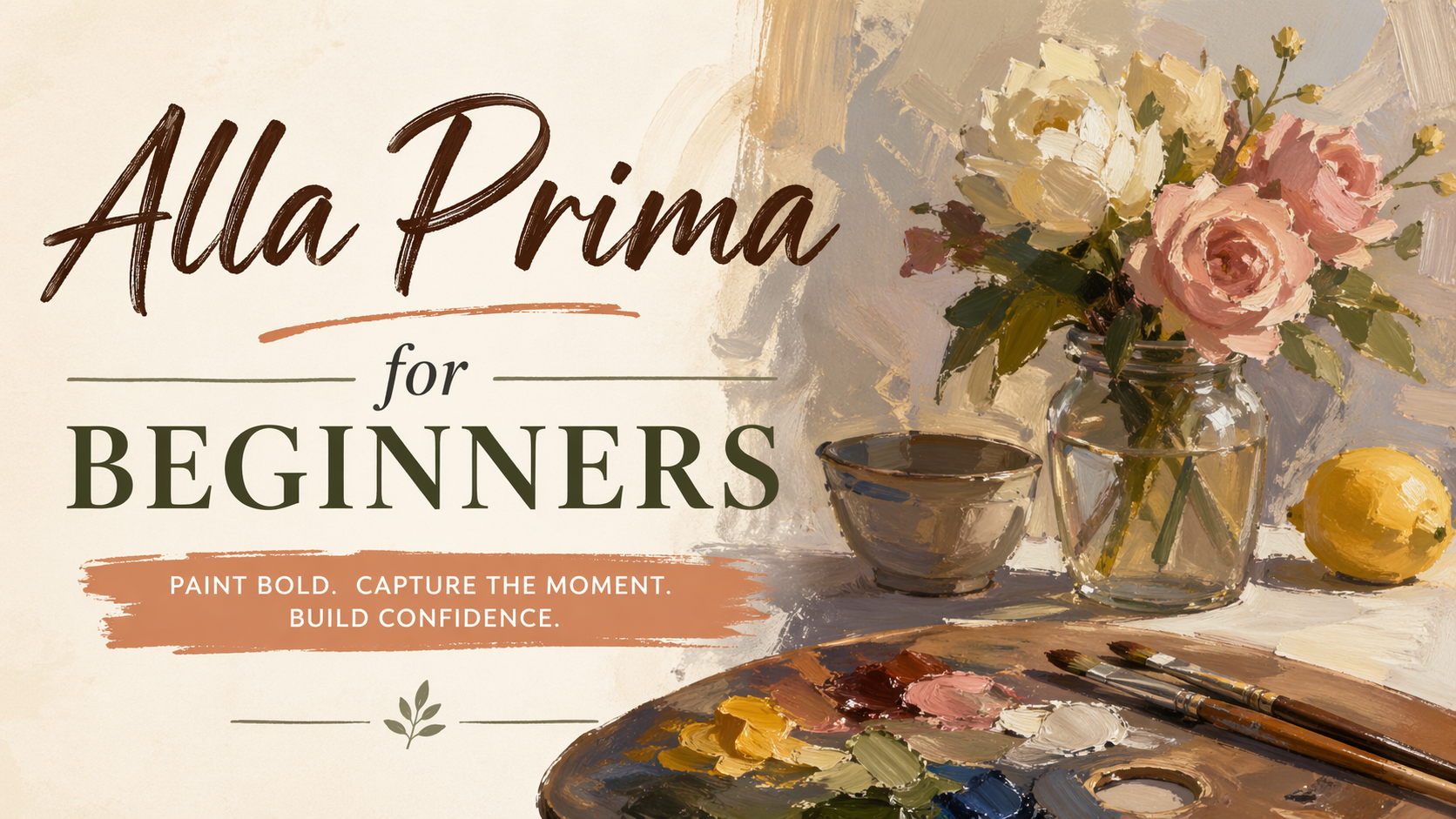 guie to Alla prima painting for beginners