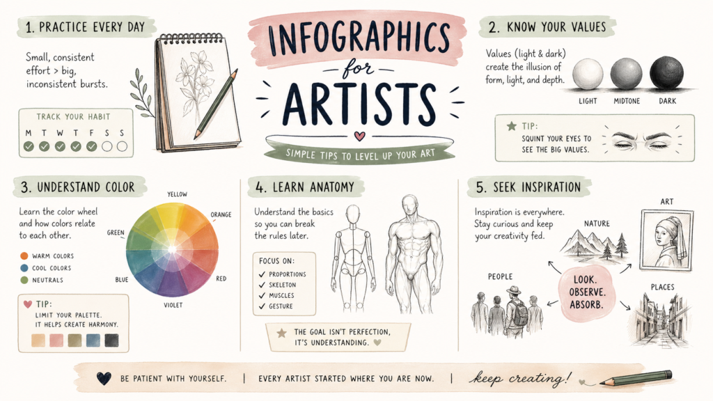 art infographics - infographics for artists