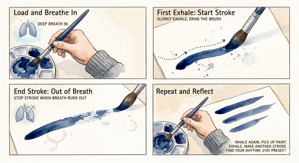 Breath Synced Brushstroke