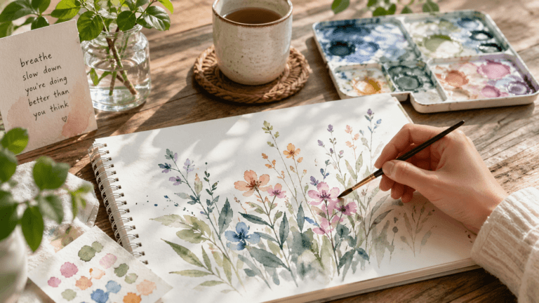 Mindful Watercolor Painting: 5 Easy Wet-on-Wet Exercises for Stress Relief 6 Mindful Watercolor Painting