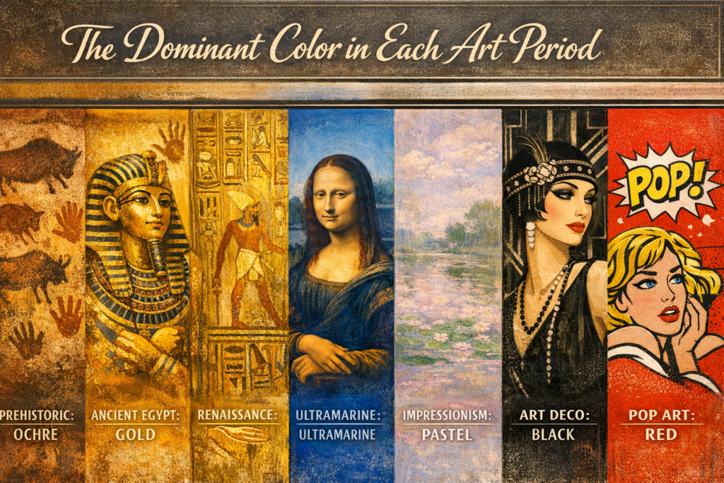 Dominant Color in each Art Period