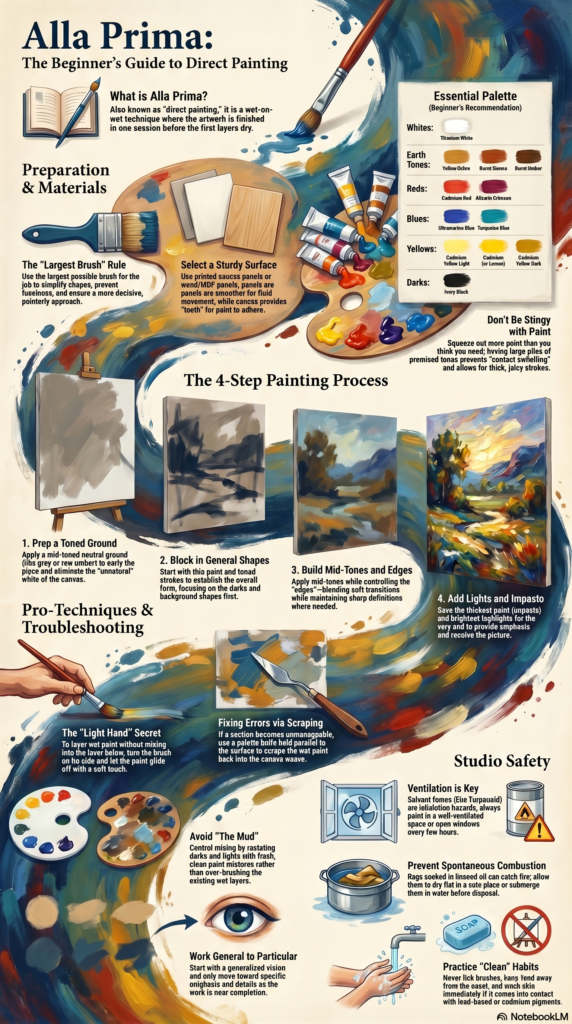 guide to direct painting - alla prima for beginners
