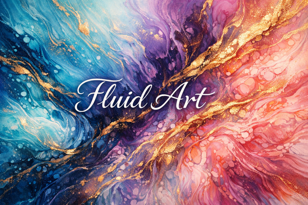 What is fluid art