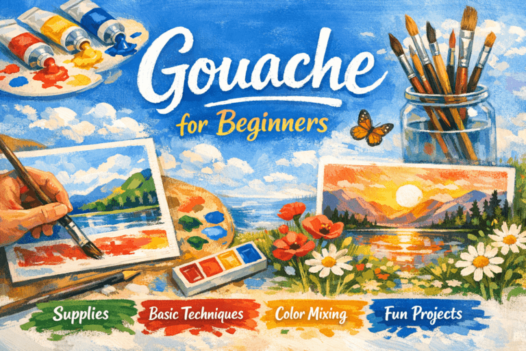 gouache for beginners with projects