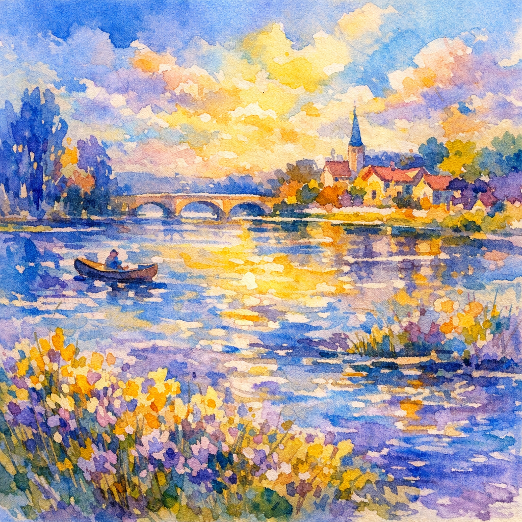 From Lapis to Lead: The Dominant Color in Each Art Period 4 impressionist watercolor palette