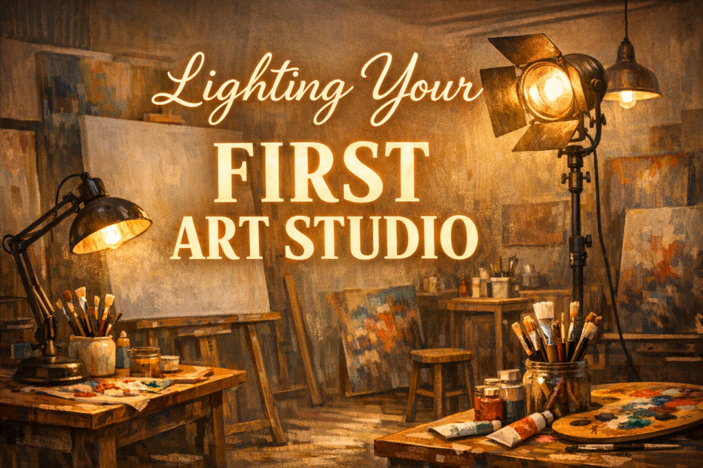 lighting for first art studio