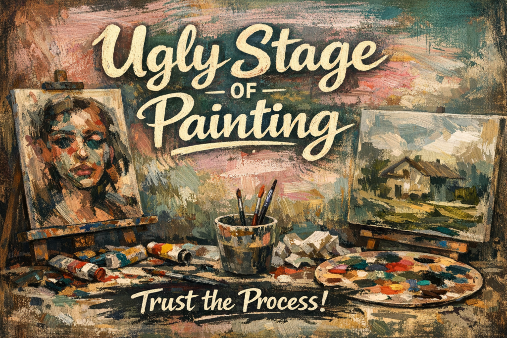 ugly stage of painting