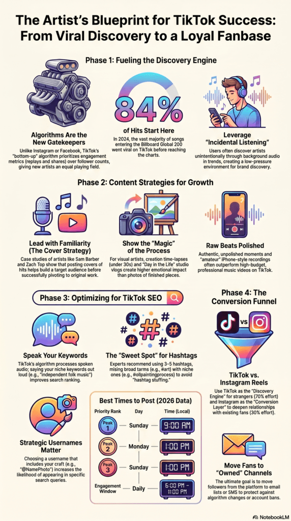 Artist's Blueprint for Viral Success infographic