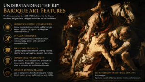 Drama and Detail: Understanding the Key Baroque Art Features 8 Baroque art features banner