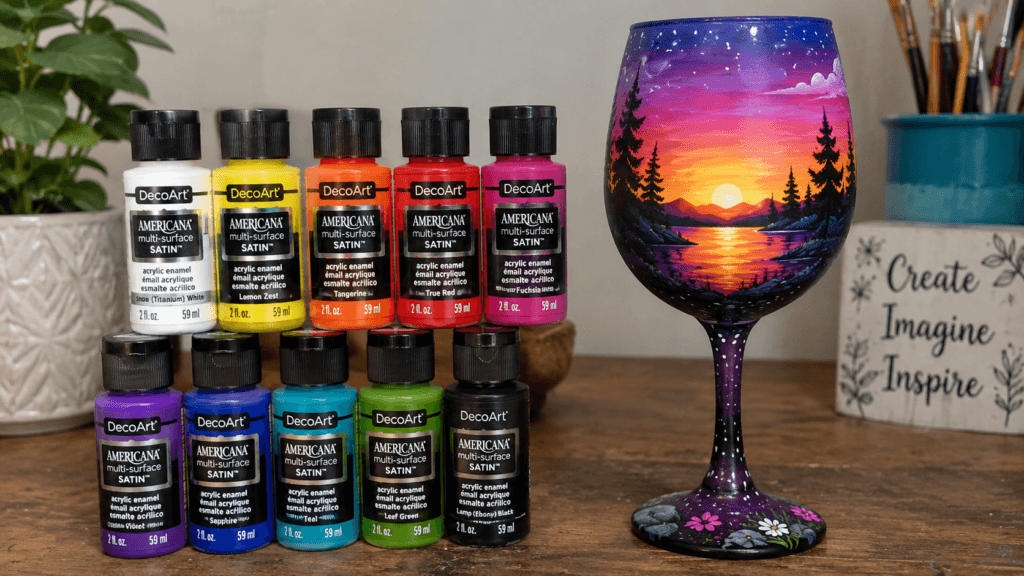 Can You Use Acrylic Paint on Glass? Example