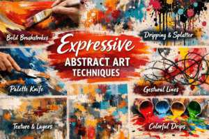 Expressive Abstract Art Techniques: Unlock Your Intuitive Painting Journey 7 Expressive Abstract Art Techniques banner
