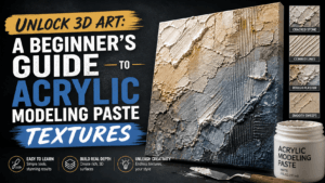 Guide to Acrylic Modeling Paste Textures for Beginners banner