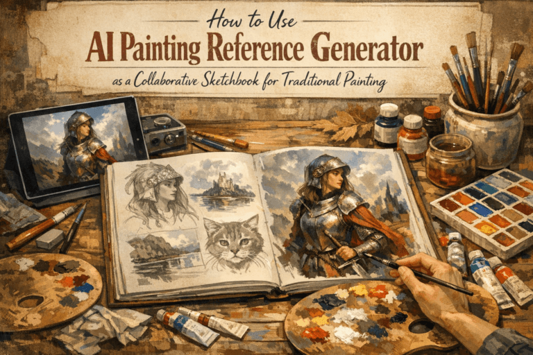 How to Use AI painting Reference Generator as a Collaborative Sketchbook for Traditional Painting 12 How to Use AI painting Reference Generator banner