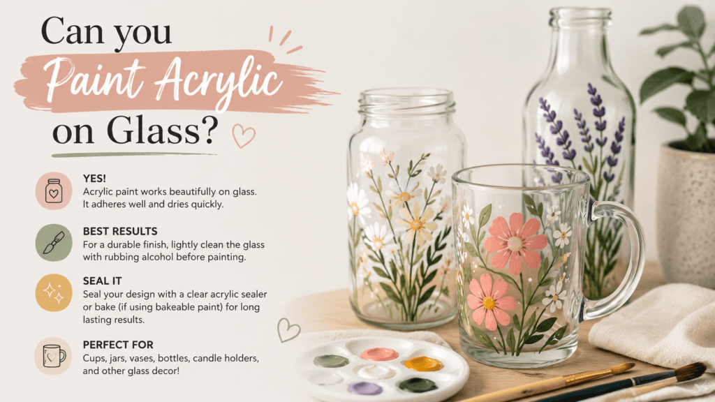 Can You Use Acrylic Paint on Glass? A Simple Guide for Beginners