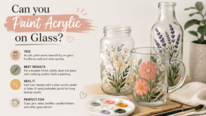 How to paint acrylic on glass banner