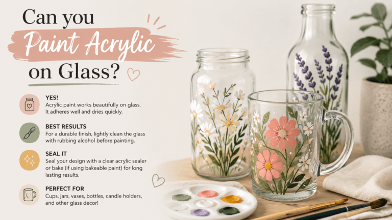 How to paint acrylic on glass banner