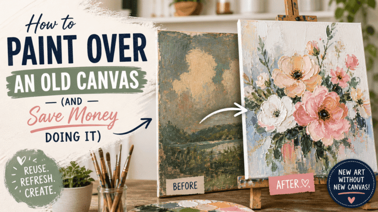 How to Paint Over an Old Canvas (And Save Money Doing It) 7 How to Paint Over an Old Canvas (And Save Money Doing It)