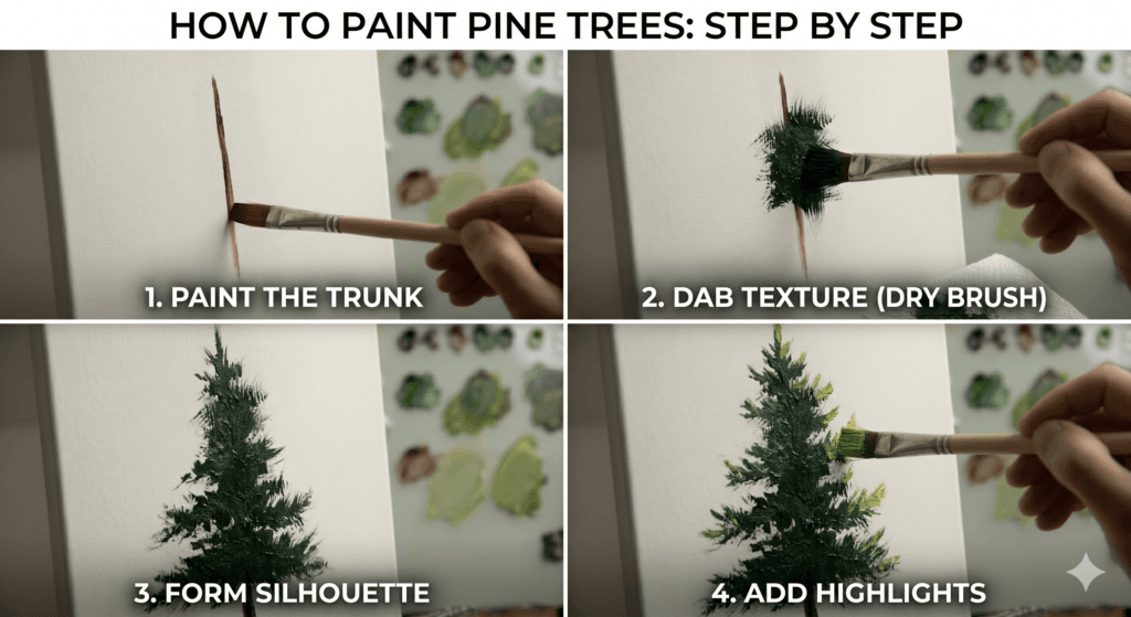 Painting Pine Trees