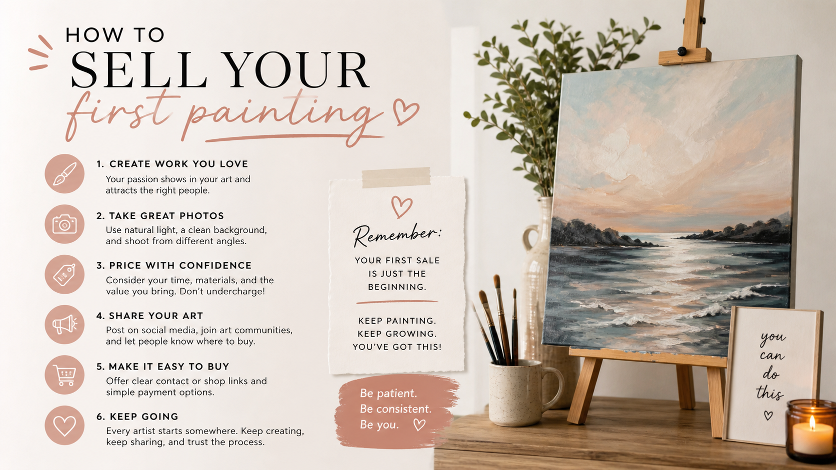 how to sell your first painting - hero