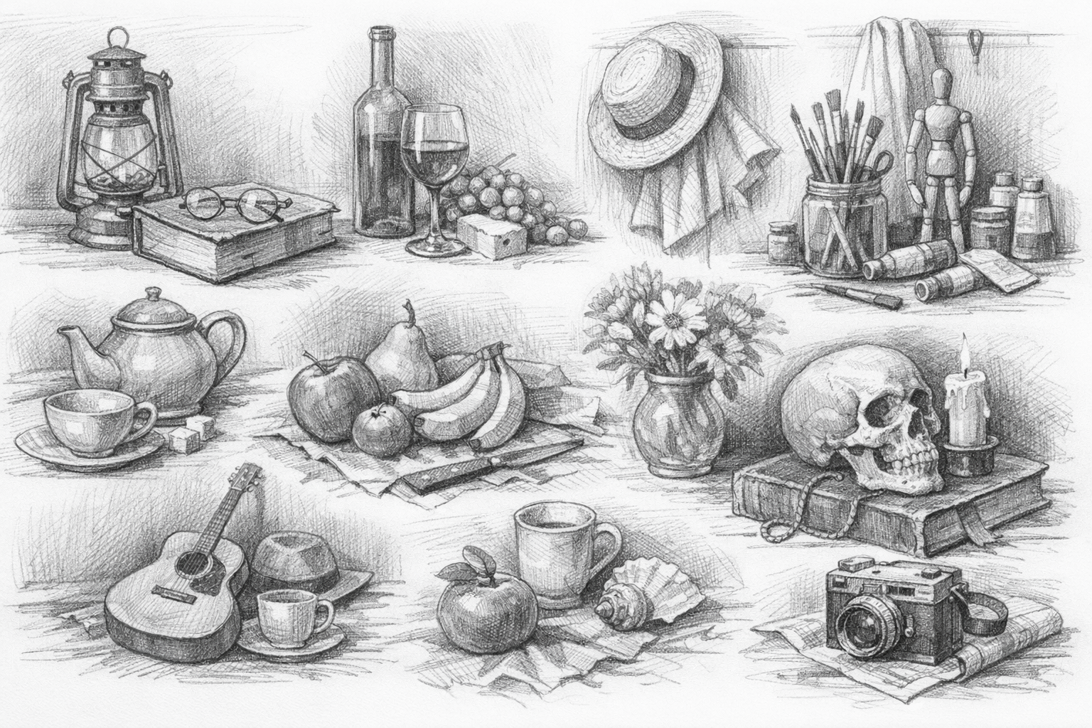 15 Creative Still Life Drawing Ideas to Spark Your Imagination