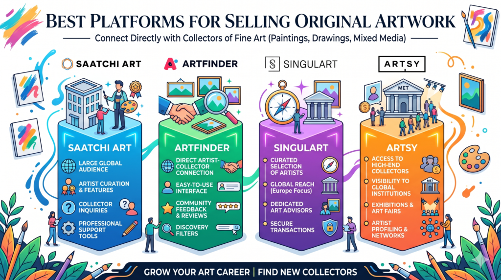 Top 20 Best Art Platforms 2026 - Selling