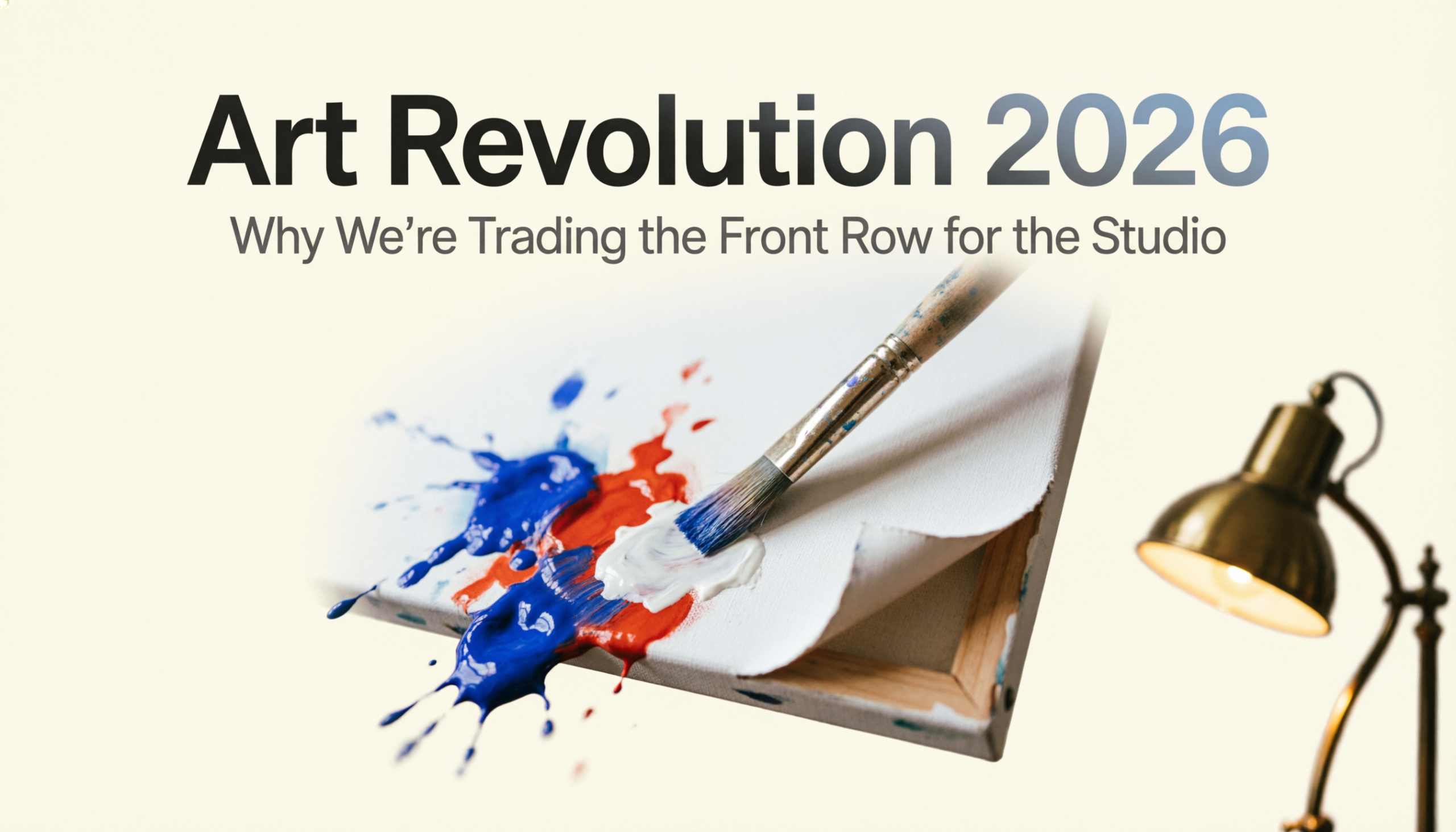 banner Art Revolution 2026: Why We’re Trading the Front Row for the Studio