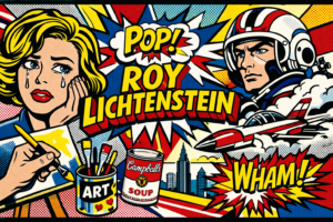 comic‑book energy with that classic Pop Art punch banner