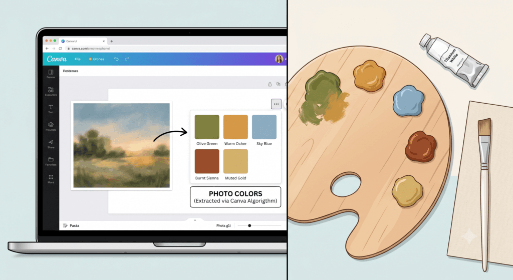 Canva Color Palette Generator for Artists: Extract your palette