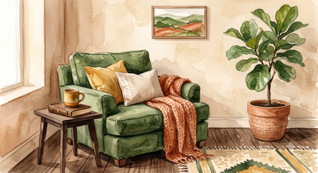 painting: organic spaces that feel calming and lived-in