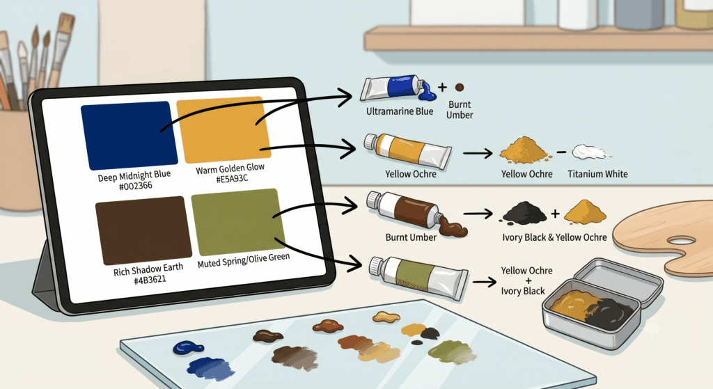 ranslation from screen to physical palette highly intuitive and educational