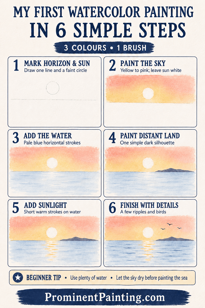 My First Watercolor Painting: A 6-Step Sunset Guide for Beginners 3 1000014572