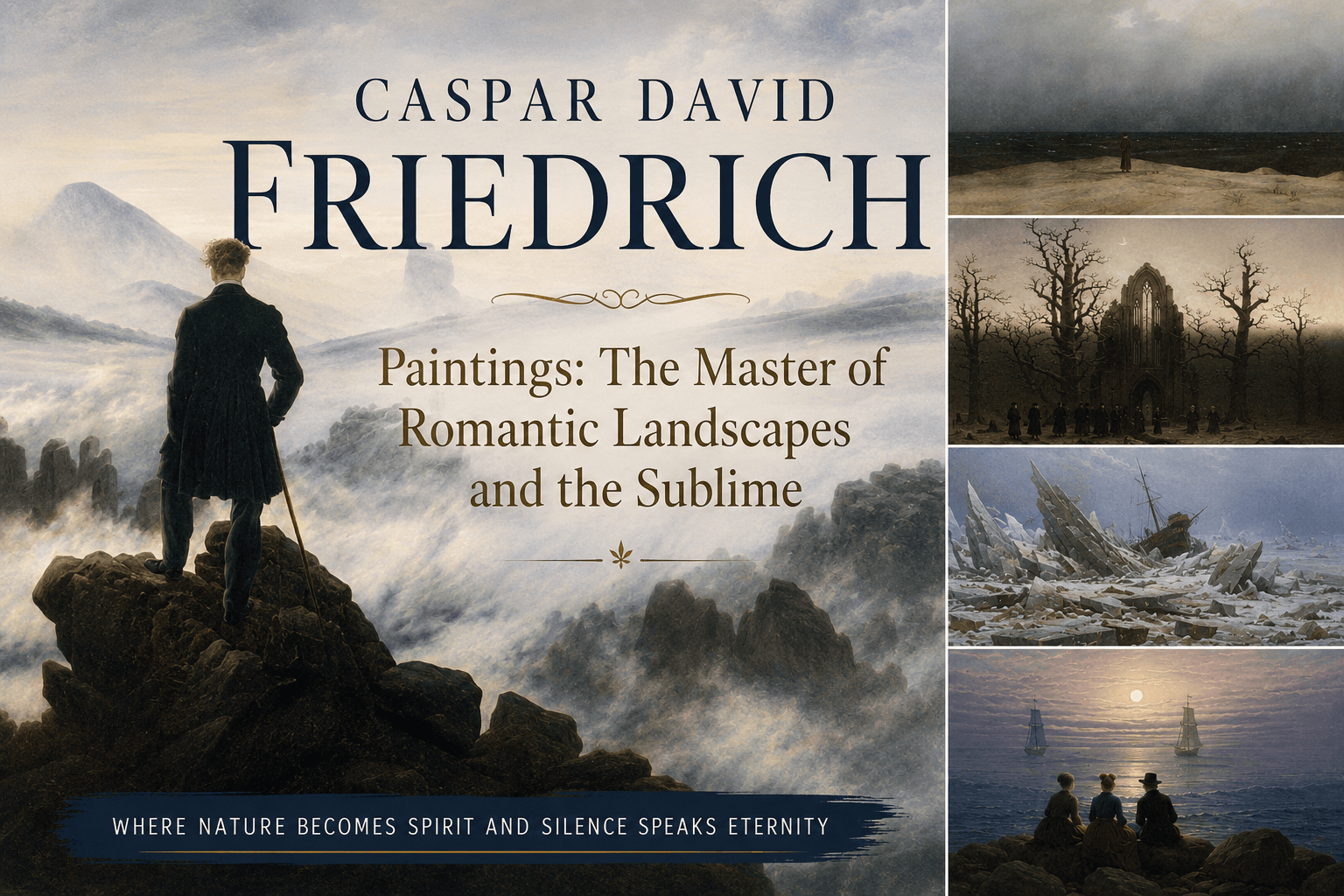 Caspar David Friedrich Paintings: The Master of Romantic Landscapes and the Sublime banner