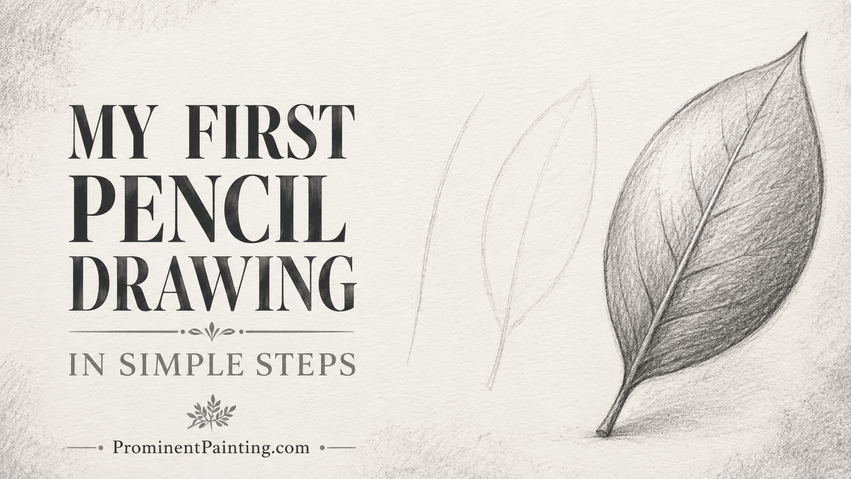 From lines to a shaded leaf banner - my first drawing