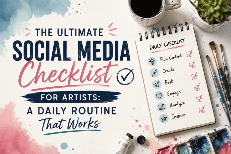 Social Media Checklist for Artists Banner