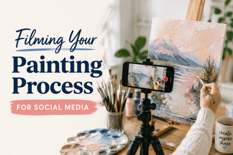 filming your painting process banner