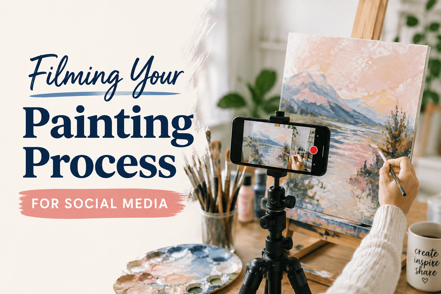 filming your painting process banner